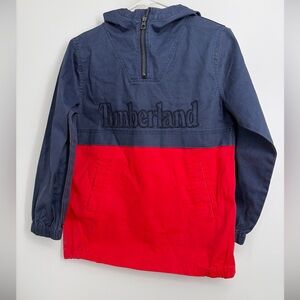 Vintage Timberland Anorak Hoodie Pullover Youth Size M 10-12